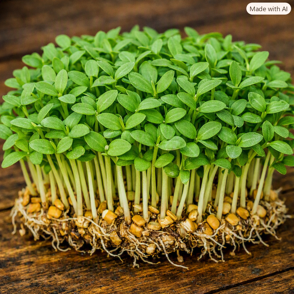 Fenugreek Methi microgreens by Ojas Microgreens Bengaluru