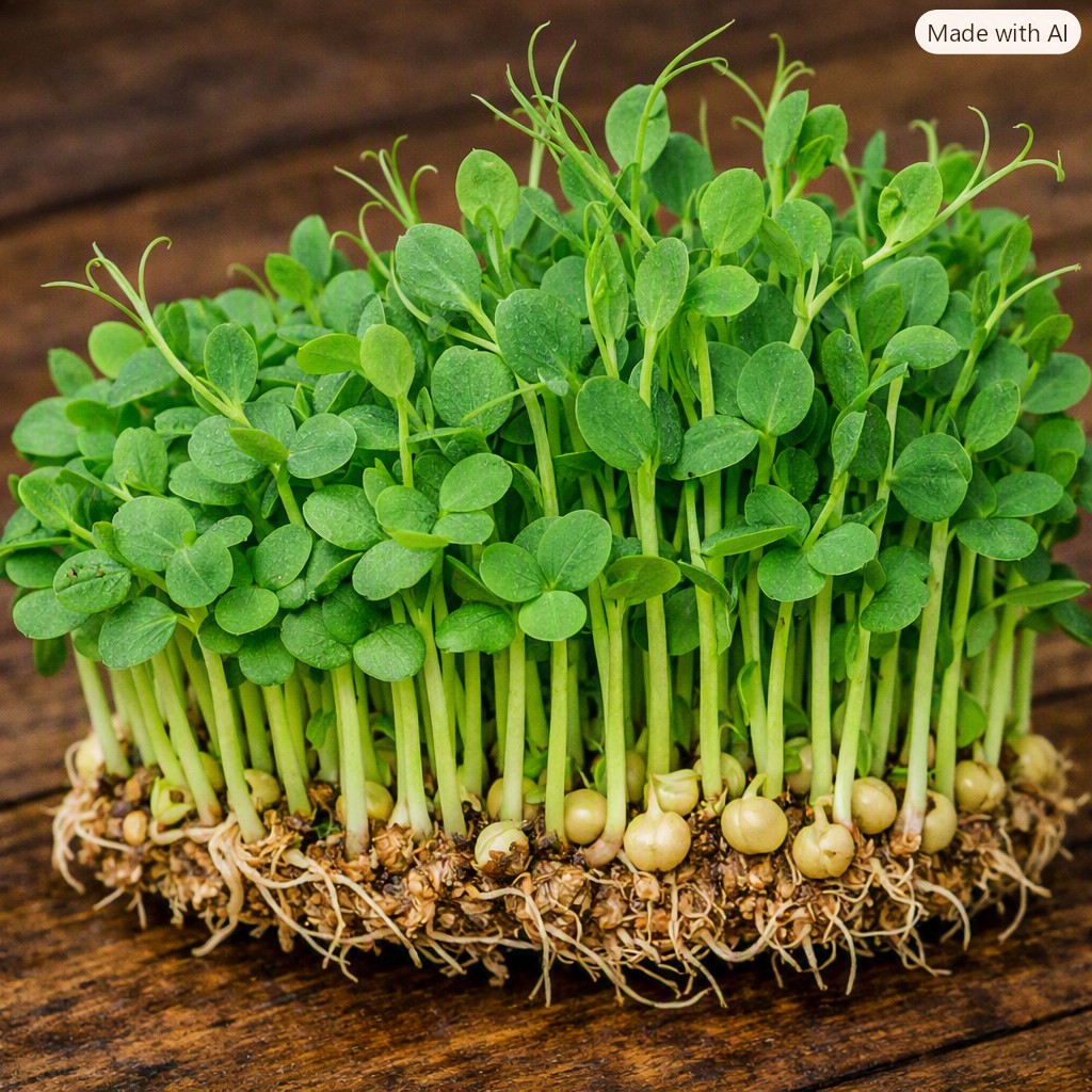 Pea Shoots microgreens by Ojas Microgreens Bengaluru