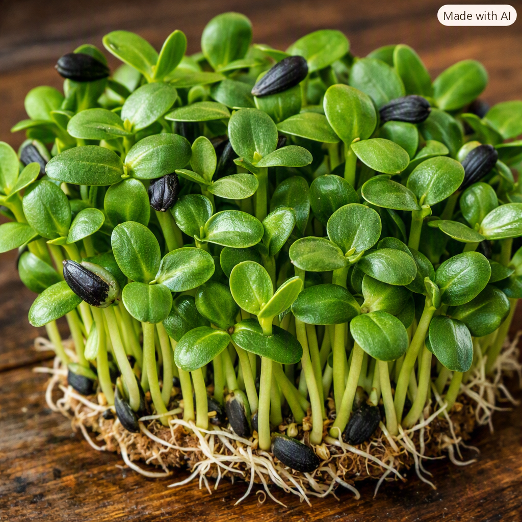 Sunflower microgreens by Ojas Microgreens Bengaluru