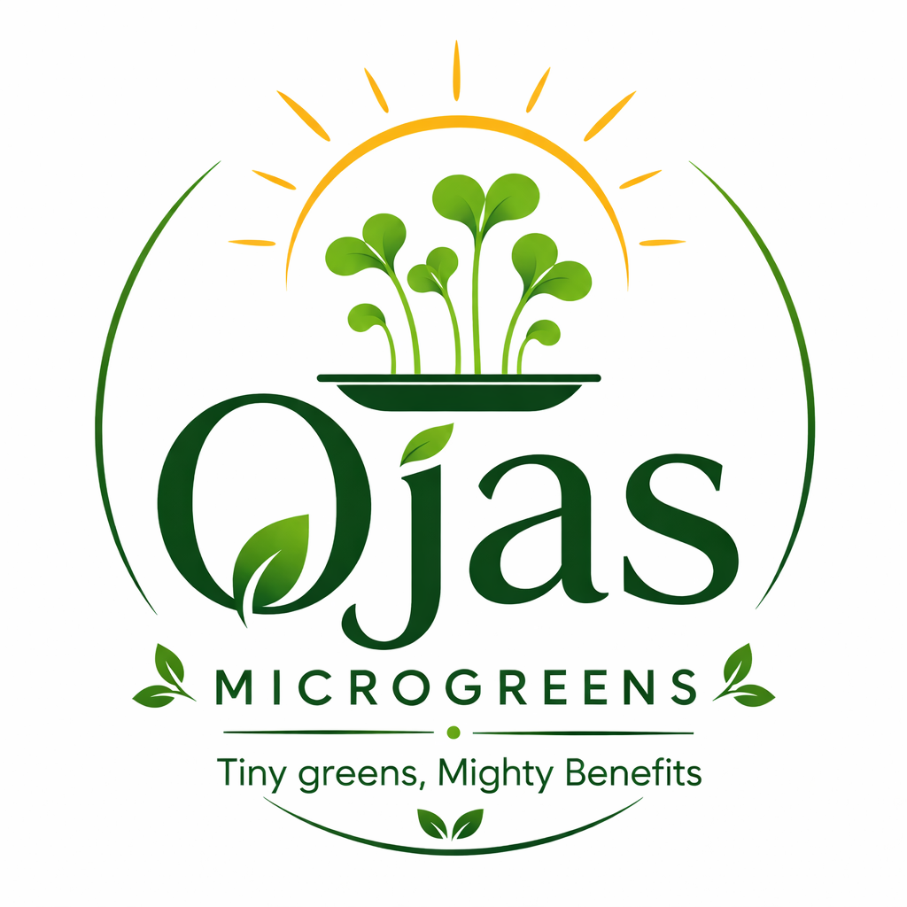 Ojas Microgreens logo